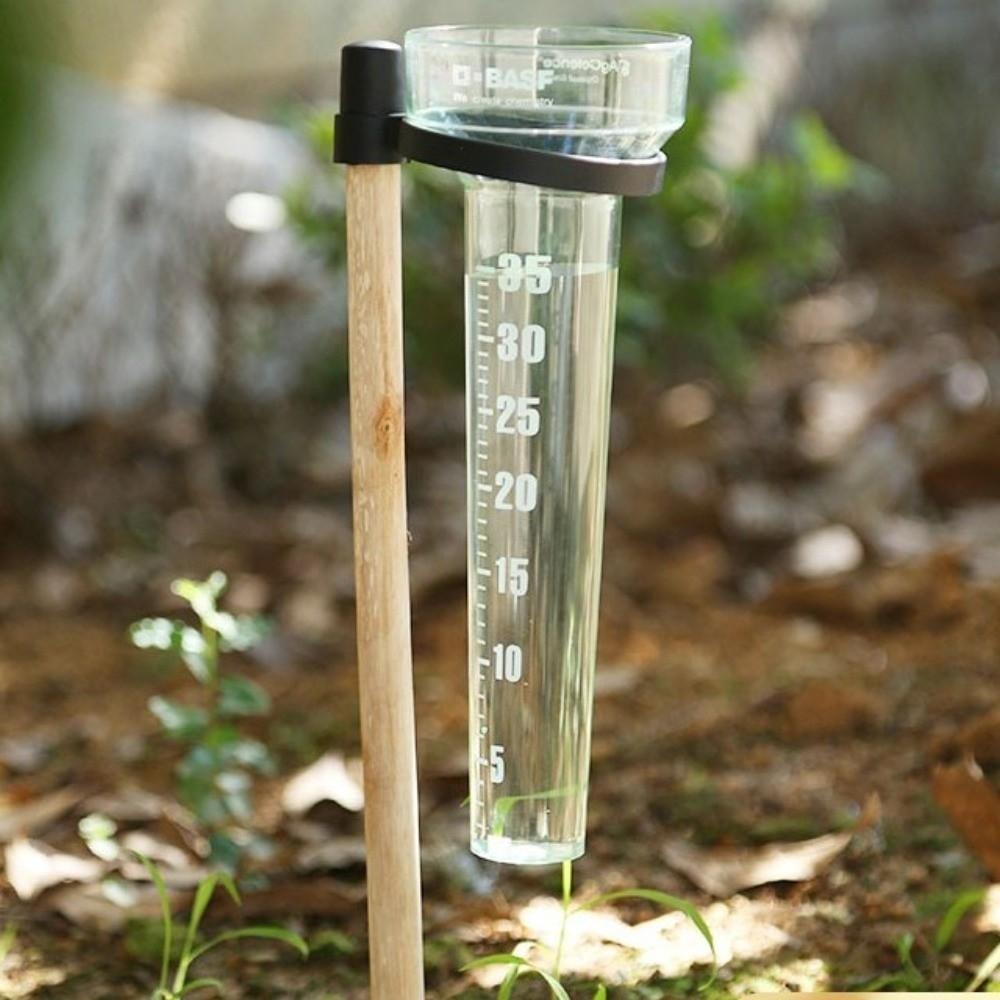 Portable Gardening Rainwater Meter Plastic Rain Measurement Tool Collect Rainwater