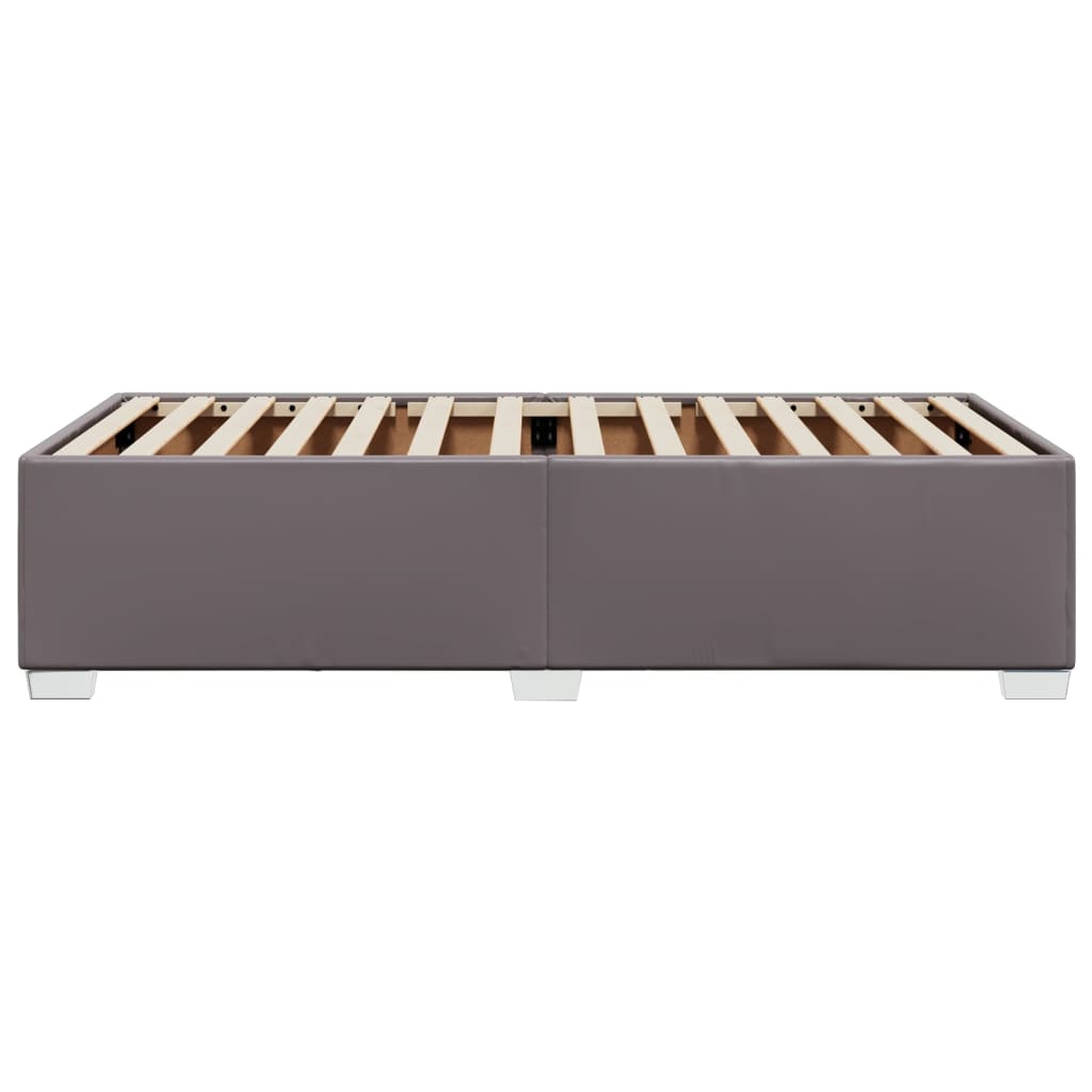 Bed Frame Gray 80 x 200 cm Faux Leather