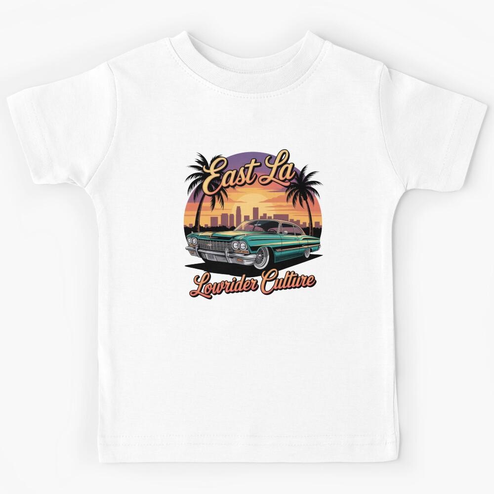 East LA Lowrider Culture – Chicano Street Art Design Kids T-Shirt 100