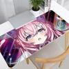 Gaming Mouse Pad Large Desk Mat Antislip Base Stitched Edges Cute Twin Anime Girls Print for Gaming  Office Desk Use