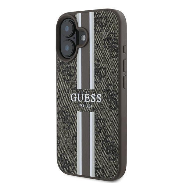 Étui pour iPhone 16 Plus Guess Hardcase 4G MagSafe Marron