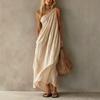 Europe, America 2026 Station Summer Fashion Elegant Single Shoulder Sleeveless Exquisite Long Dress Women's Clothing