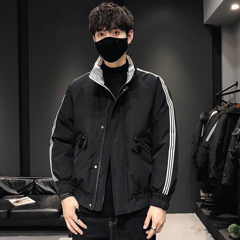 Mens Lightweight Winter Down Jacket Short Style Warm Puffer Coat Youth Casual Wear