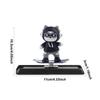 Cute Cat Car Decorations Cartoon Cat Skateboard Ornaments Colorful Metal Car Decor Cute Auto Ornament For Travel Daily Life