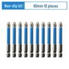 Rutschfestes Magnetisches Bit-Set für Kreuzschlitz- & Torx-Akkuschrauber - Extra Lang & Hohe Härte