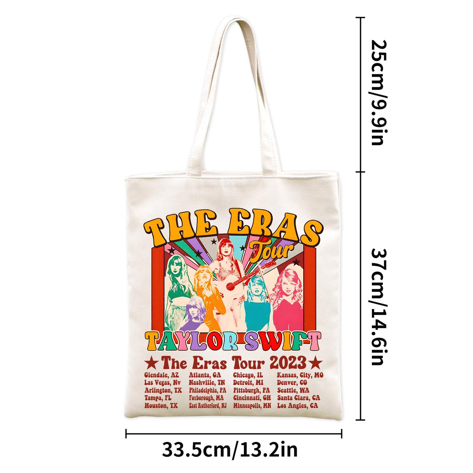 Taylor Canvas Bags Taylor Swift Mold Taylor Swift Shopping Around Canvas Bags Tote Bags