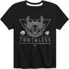 How To Train Your Dragon - Toothless Line Art - Toddler & Youth Short Sleeve Graphic T-Shirt