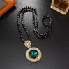 Crystal Pendant Sweater Necklace - Fashionable and Atmospheric Design