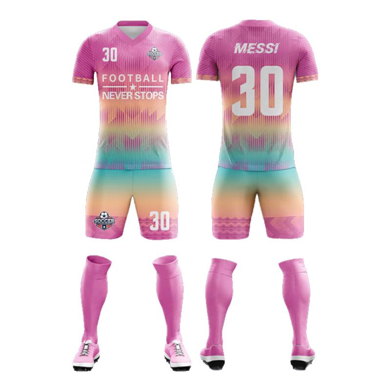 JunYouHui Digital Print Football Jersey Set M