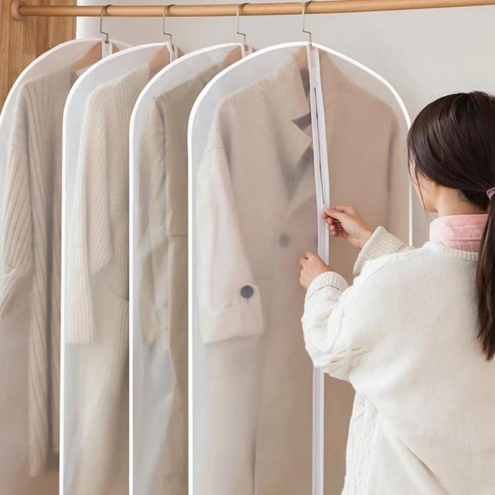 1PC Clothes Hanging Dust cover wedding Dress Cover Suit Coat Storage Bag Garment bags Organizer Wardrobe Hanging Clothing Organizers ZPG