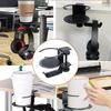 1 Peça Suporte para Caneca de Ferro sem Furo Borda da Mesa Rotação 360 Graus Suporte para Fones de Ouvido Suporte para Copo de Água