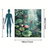 Serene Koi Pond Shower Curtain - Multi-Style Bath Decor, Perfect for Those Who Love Nature-Inspired and Practical Designs