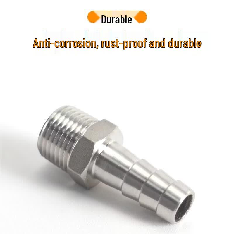304 Stainless Steel Male Thread Hose Barb Connector