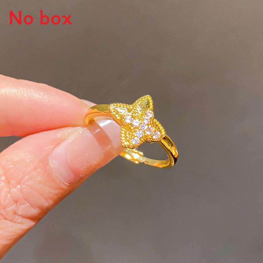 Retro Court Style Open Ring Featuring Zircon Stones For Elegant Womens Hand Accessories