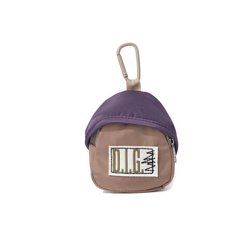 

Мини Портативный Подвеска-Рюкзак Конфетного Цвета: Сумка для хранения мобильного телефона, наушников, монет и ключей. хаки