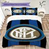 Inter Milan Pattern Bedding Uilt Set Uilt Cover Pillowcase Home Decoration Birthday Gift (1 * Duvet Cover + 2 * Pillowcase  Without Core)61