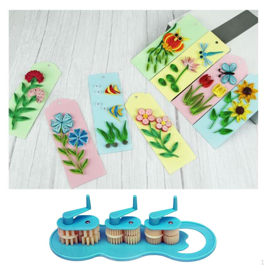 Paper Quilling Crimper Devices Handmade Crimping Tool Machine for Making Waved Strips
