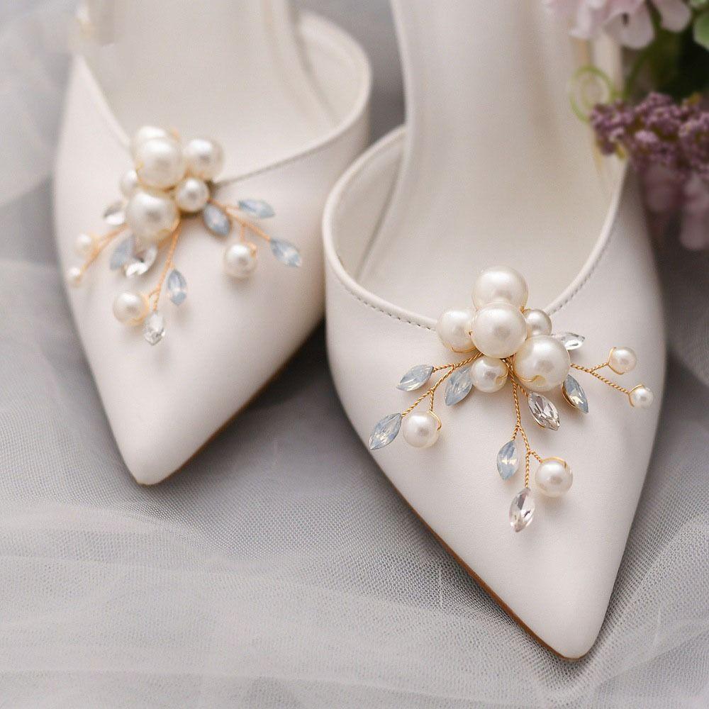 1Pair DIY High Heels Shoe Buckle Rhinestone DIY Shoes Charms Wedding Shoes Accessories  Party