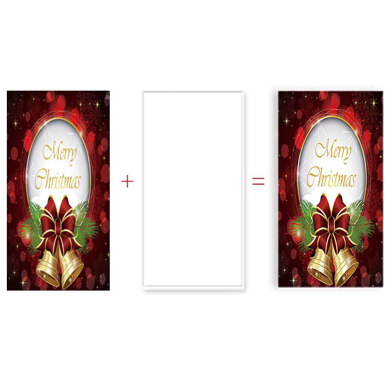 Christmas Bathroom Shower Curtain Bath Towel Floor Mat Five-Piece Set Bathroom Toilet Carpet Shower Foot Mat