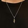 Men's Retro Meteorite Necklace: Luxurious Thai Silver Pendant, Perfect for Christmas or Anniversary Gifts