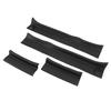 Door Sill Guards Black Rubber Front Rear 4 Doors Sill Protector Kit for JL JT 2018?2024 Door