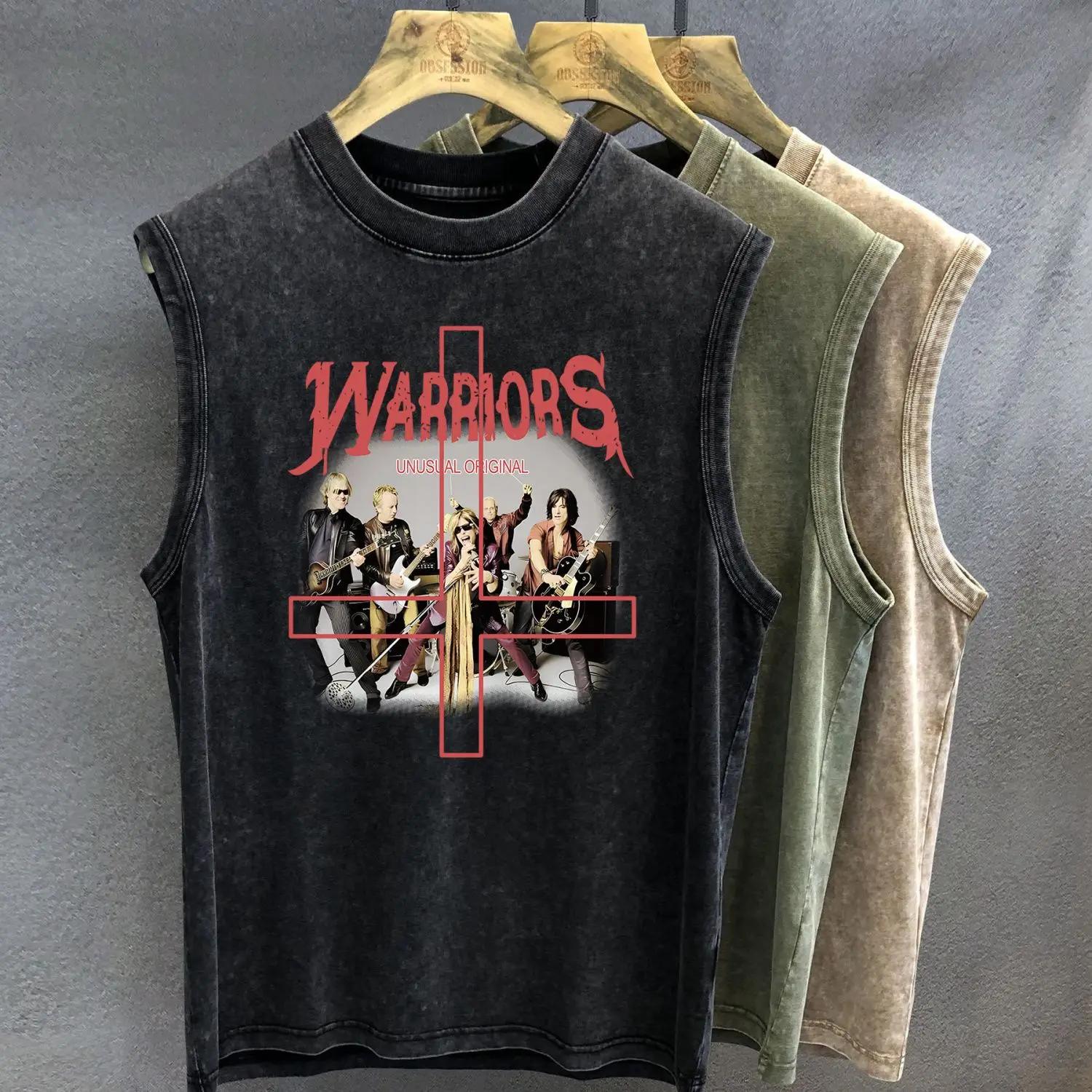 

Жилет для велоспорта в стиле Old American High Street, футболка без рукавов, майка, свободный жилет, топ с круглым вырезом для мальчиков, фитнес L