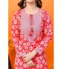 Women Cotton Blend Kurta Pant Set Top Tunic Designer Party Wear Kurti