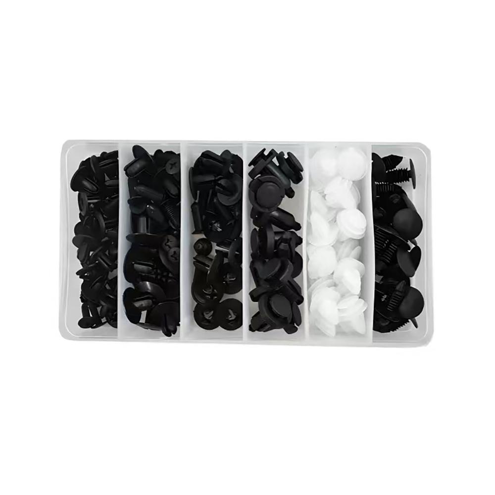 100pcs Auto Car Door Trim Panel Retainer Clips Fender Push Rivet Bumper Fastener Clips for Vehicle Body Panel Repair