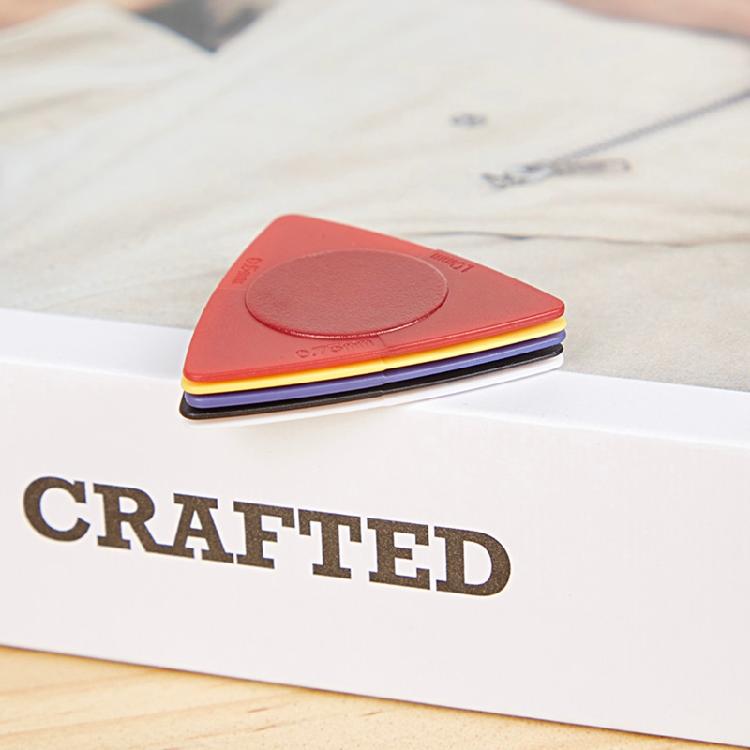 10 Pieces Guitar Picks Plectrums Plastic Picks Set Multicolor for Triangle Plect