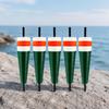 Fishing Bobbers for Nearshore Rock Angling and Coastal Casting, 5-Piece Molded Set with Tapered Shapes and Central Shafts