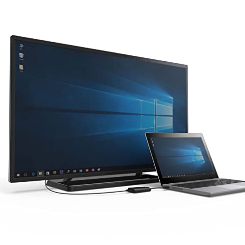 Sanwa Supply USB 3.0 to HDMI Display Adapter, 4K Compatible (USB A Male to HDMI Female), USB 3.2 Gen 1 Compliant, USB-CVU3HD2N, Black