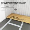 Metall-Werkzeughaus 6,3m³ 280x130x172cm Werkzeugschuppen mit Pultdach Schiebetür Wetterfestes Gartenhaus Outdoor Gartenhaus Schrank für Hinterhof Outdoor