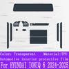For HYUNDAI IONIQ 6 2024-2025 Car Gearbox Panel Film Dashboard Protective Sticker Interior Anti-Scratch Film Cover Accessories