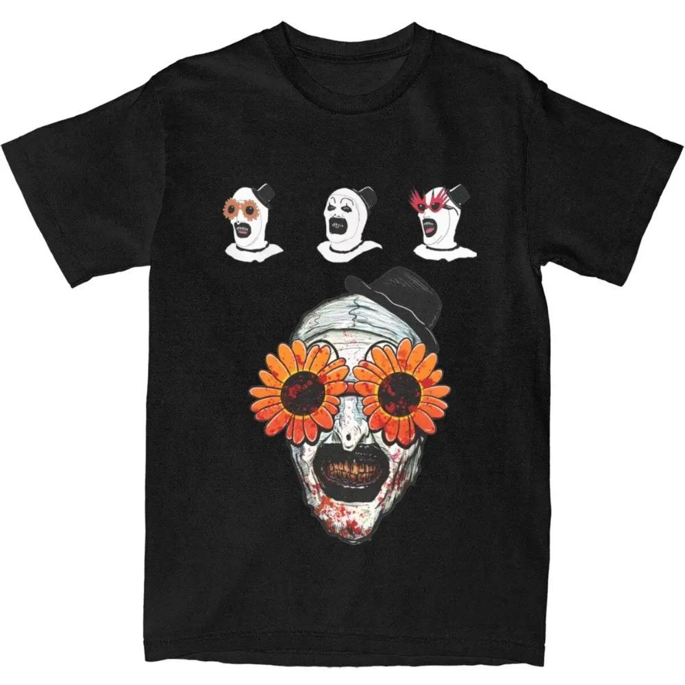 Божевільне Мистецтво Клоун Терифаєр 2 Соняшникові Сонцезахисні Окуляри Футболка для Чоловіків Жінок Футболки Новинка Одяг