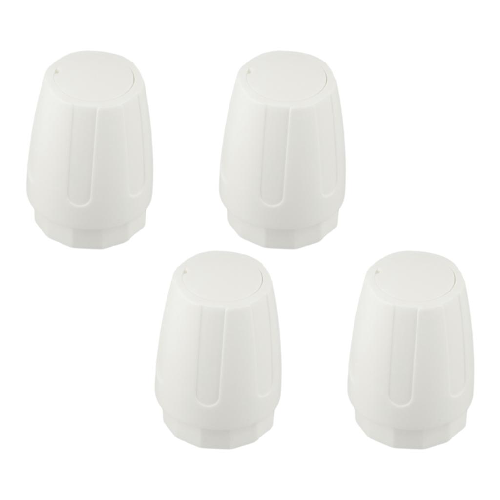 4PCS Floor Heating Manifold Hand Wheel Switch Accessories White Handle Radiator Valve Cap Replacement M30*1.5