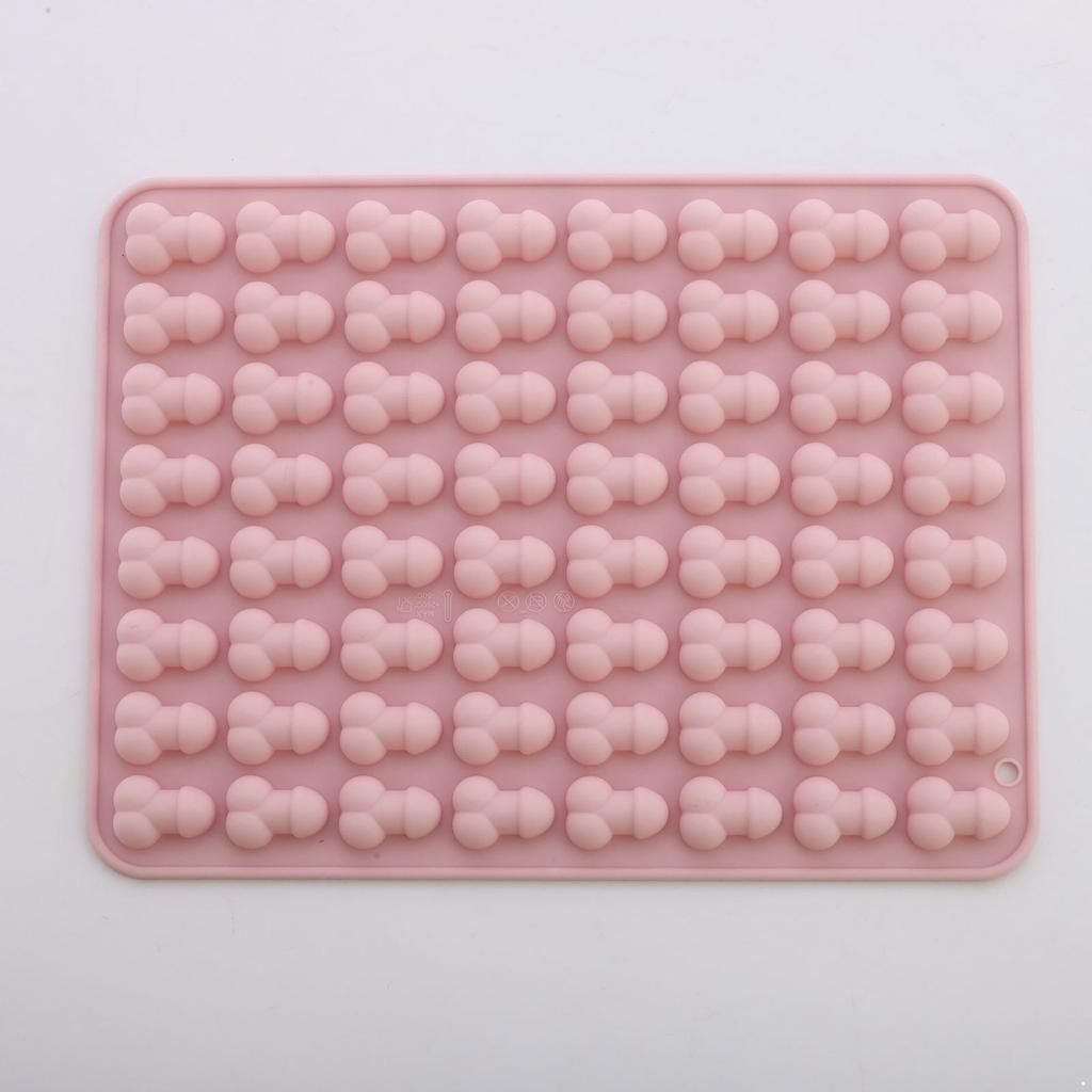 Novelty Penis Shaped Silicone Mold for Baking: Reusable Body Part Cake Mold for Chocolate, Cookies, Ice Popsicle & Candy