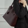 Handmade First Layer Swift Cowhide Shell Bag Genuine Leather Handbag Commuting Large Capacity Bowling Bag Women'S Bag