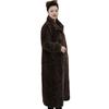 Long leopard print winter fur integrated coat fluff new thickened knee imitation fur fashion warm