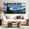 Van Gogh Abstrakter Sternenhimmel Leinwand Poster und Drucke Impressionistische Kunst Bilder Für Wohnzimmerdekor