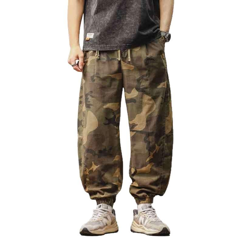 Spring and summer new men's overalls camouflage casual pants trendy brand Japanese versatile tooling casual pants trend M