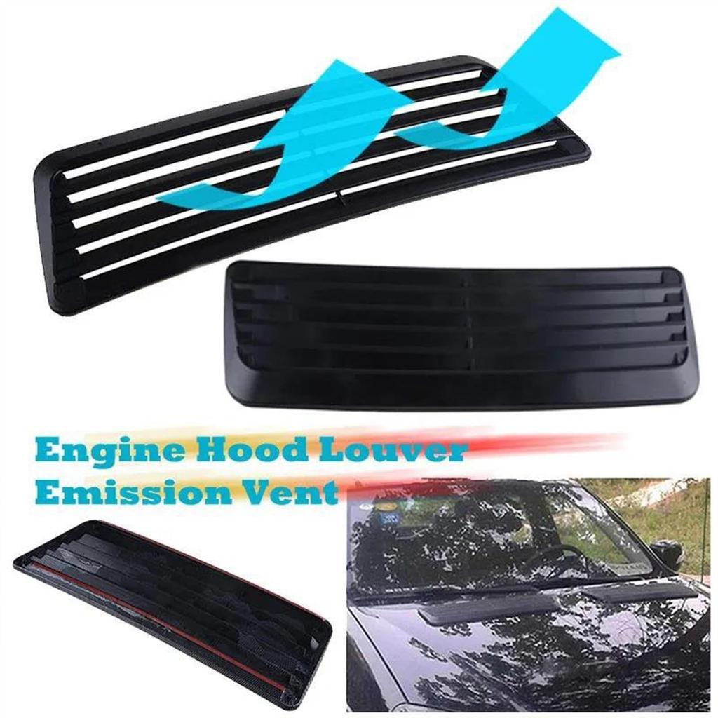 Hood Air Intake 1pc Decorative Hood Vent Fender Car Engine Louver Hood Universal Intake