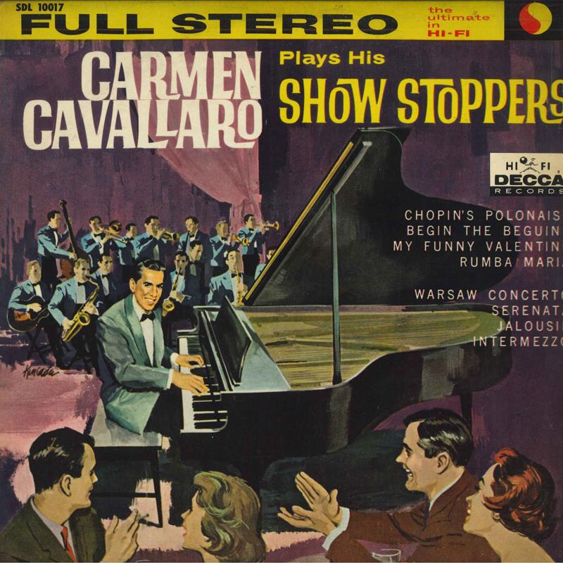 LP Record CARMEN CAVALLARO - Plays His Show Stoppers SDL10017 DECCA Japan Pop Used