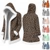 Men's Casual Leopard Print Jacket Outerwear for Fall Winter and Everyday Wear