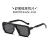 New Retro Square Sunglasses Women Fashion High Quality Black Eyewear Shades UV400 Men Trending Punk Clear Gradient Sun Glasses