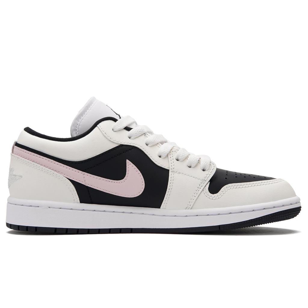 Jordan Air Jordan 1 Strawberry Cheese Low top Vintage Basketball Shoes Women's Black White Pink DC0774-101(Team990-)
