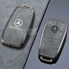 wlfx3 Durable Metal Key Shell For Mercedes Benz LOGO 2022 C S Class W206 W223 S350 C260 C300 S400 S450 S500 – Long-Lasting Key Cover