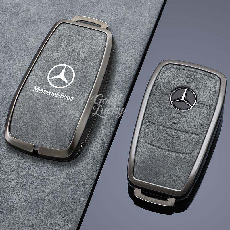 wlfx3 Durable Metal Key Shell For Mercedes Benz LOGO 2022 C S Class W206 W223 S350 C260 C300 S400 S450 S500 – Long-Lasting Key Cover