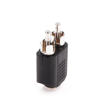 1ks 3,5mm Audio Stereo Jack Samice na 2 RCA Samec 3,5mm Samec na 2RCA Samice 3,5mm Samice na 2RCA Samice Konektor Adaptér Zástrčka