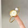 Luxury Fashion Mother-of-Pearl Dial Pearl Bracelet Women's Watches High-Quality Gemstone Quartz Ladies Watch Convenient to Wear