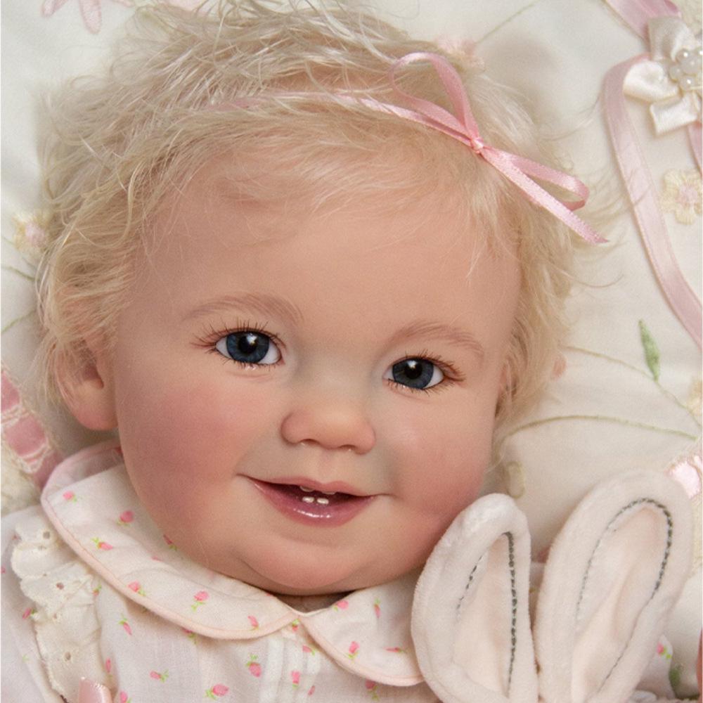 50CM Smiling Reborn Doll: Realistic Vinyl Baby Companion